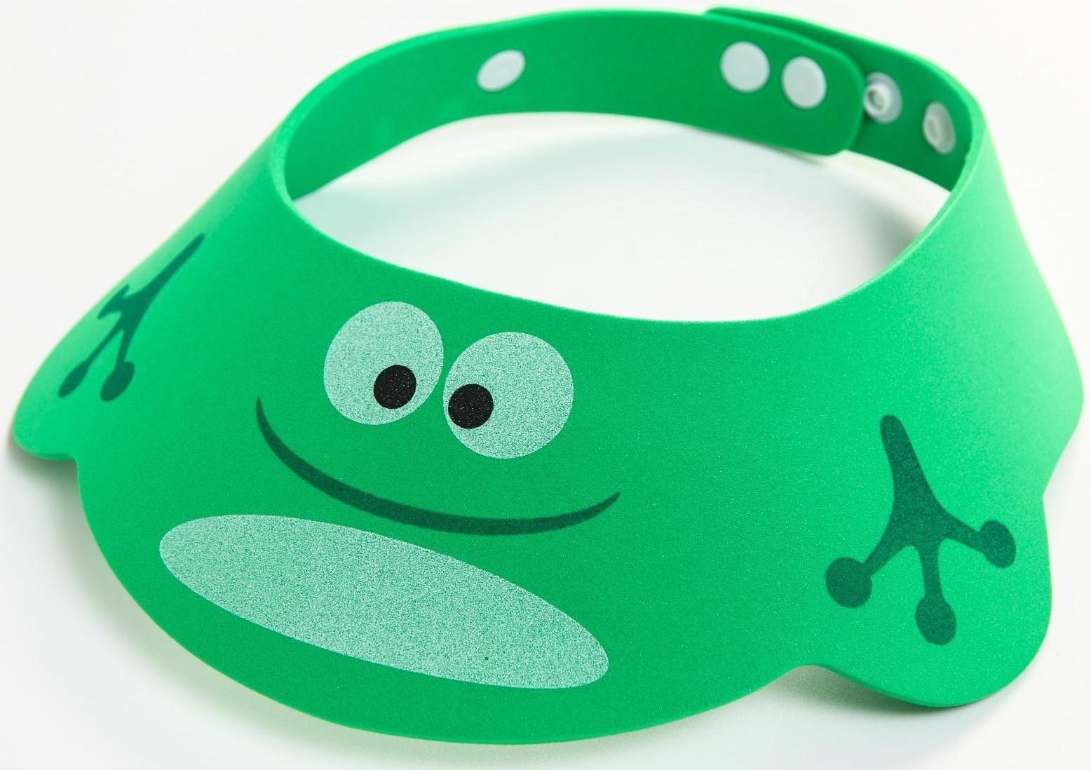 Козырек для купания «Лягушка», цвет зеленый