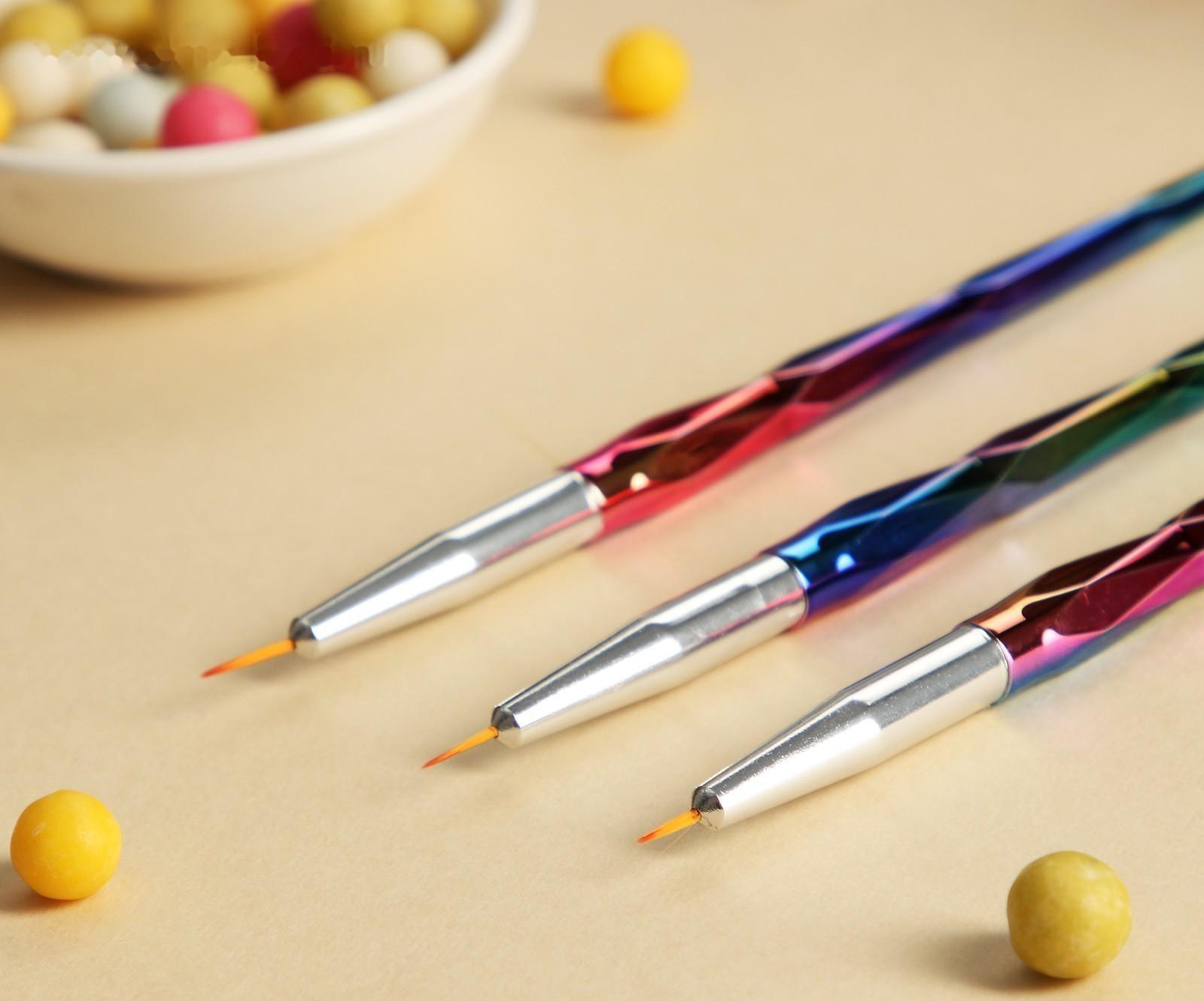 Набор кондитерских кисточек для декорирования «Металлик», 3 шт, 19×2,5 см