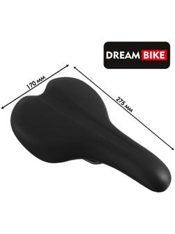 Седло Dream Bike спорт-комфорт, цвет чёрный