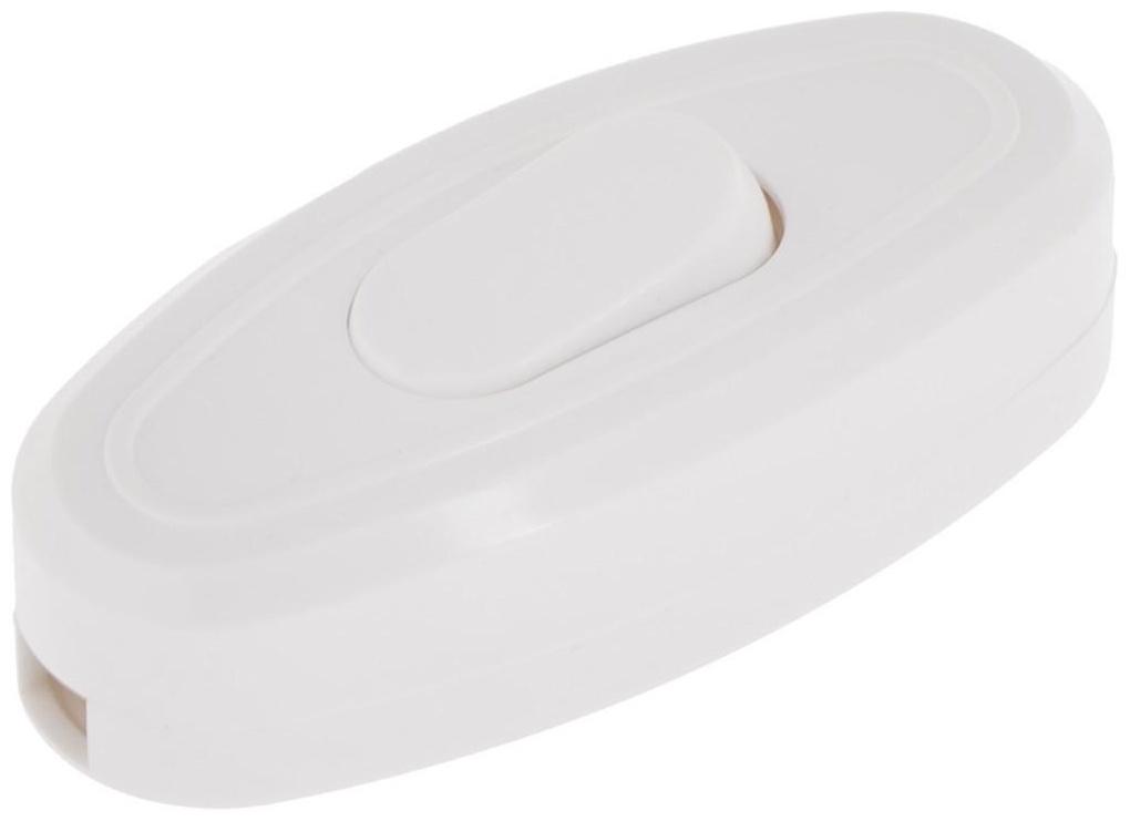 Выключатель на шнур 6 А, 250 В, белый