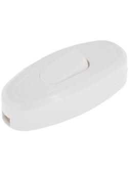 Выключатель на шнур 6 А, 250 В, белый