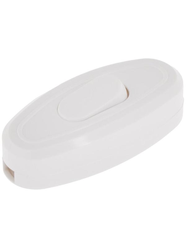 Выключатель на шнур 6 А, 250 В, белый