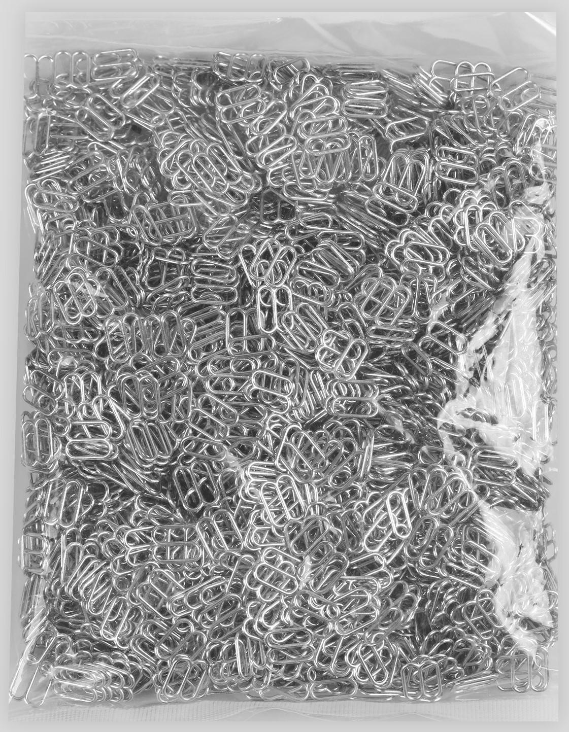 Регулятор для бретелей, металлический, 10 мм, цвет серебряный