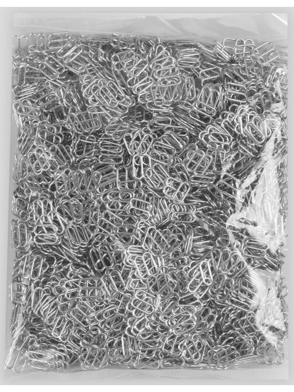 Регулятор для бретелей, металлический, 10 мм, цвет серебряный