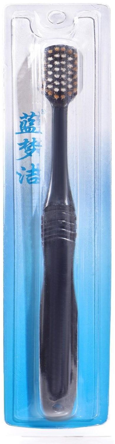 Зубная щетка с широкой чистящей головкой и супертонкими щетинкам, японский стиль