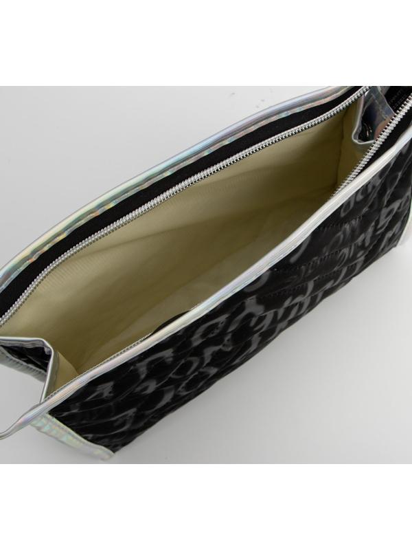 Косметичка на молнии, цвет чёрный