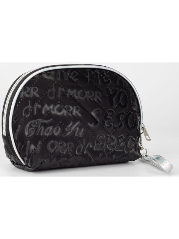 Косметичка на молнии, цвет чёрный