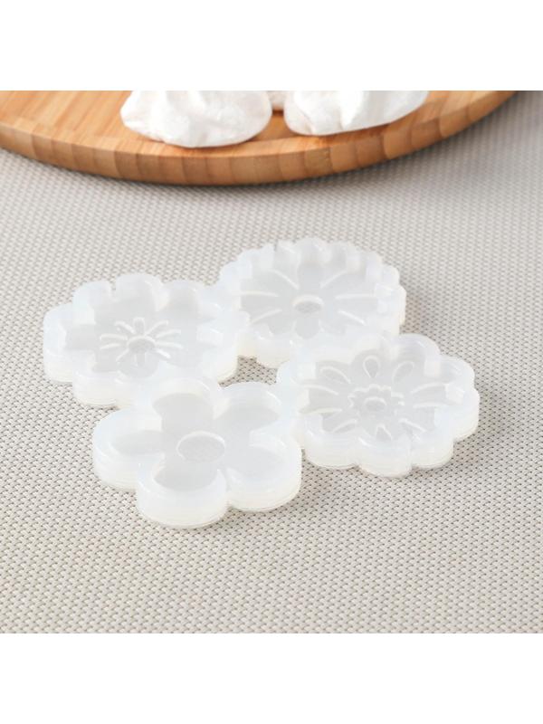 Силиконовая форма «Цветы», 5 см цветок, цвет прозрачный