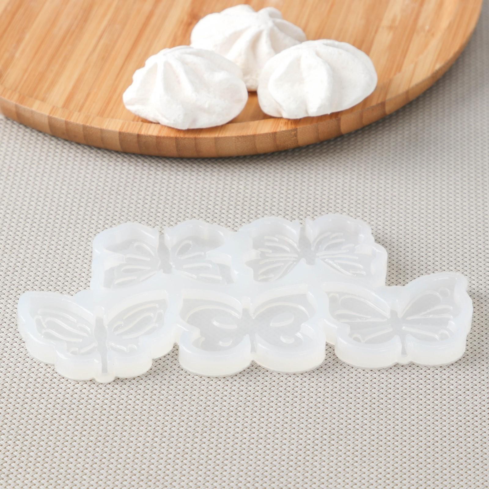 Силиконовая форма «Бабочки», 5×3,5 см, цвет прозрачный