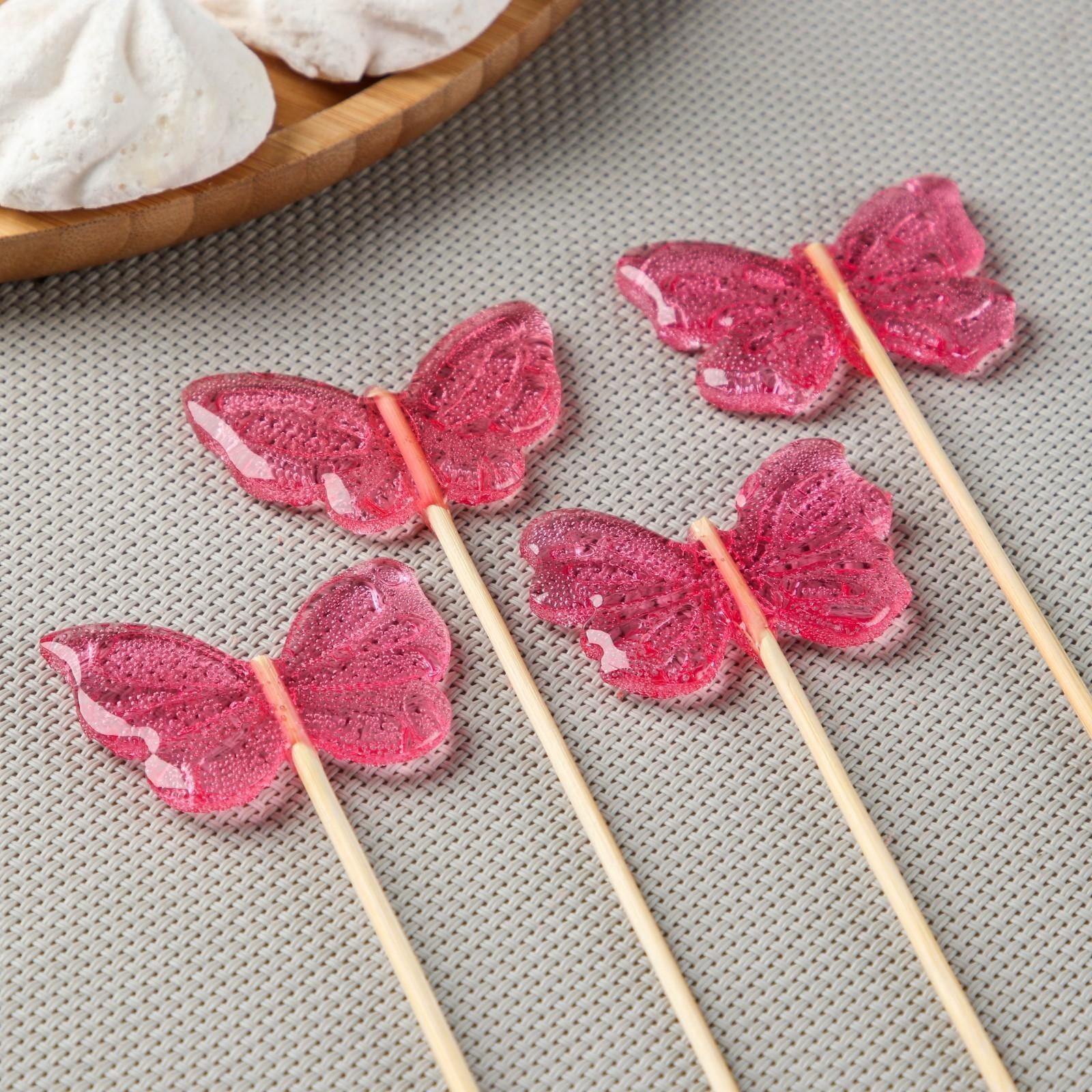 Силиконовая форма «Бабочки», 5×3,5 см, цвет прозрачный