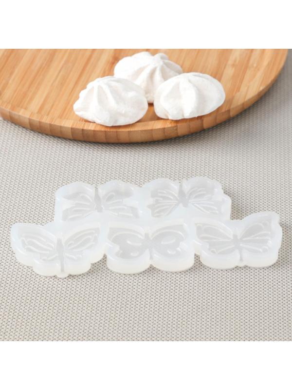 Силиконовая форма «Бабочки», 5×3,5 см, цвет прозрачный