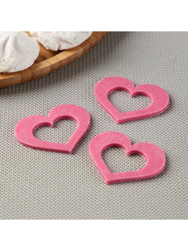 Силиконовая форма «Сердце для шоколада», 5,5×4 см, цвет прозрачный