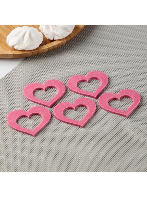 Силиконовая форма «Сердце для шоколада», 5,5×4 см, цвет прозрачный