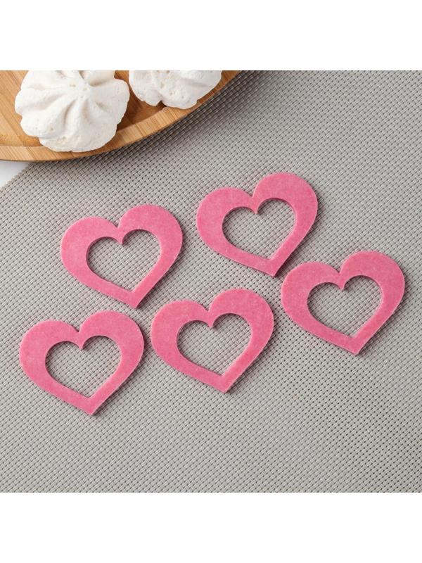 Силиконовая форма «Сердце для шоколада», 5,5×4 см, цвет прозрачный