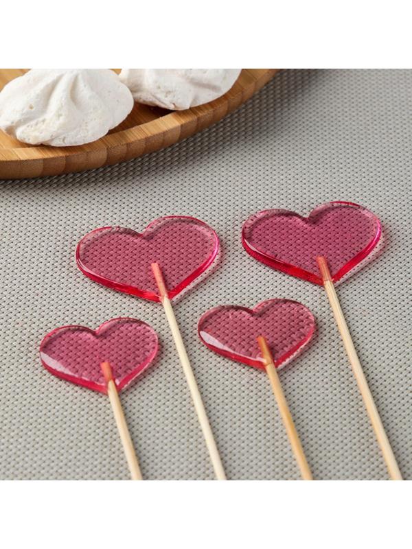 Силиконовая форма «Сердце», 4 см, 5 см, цвет прозрачный