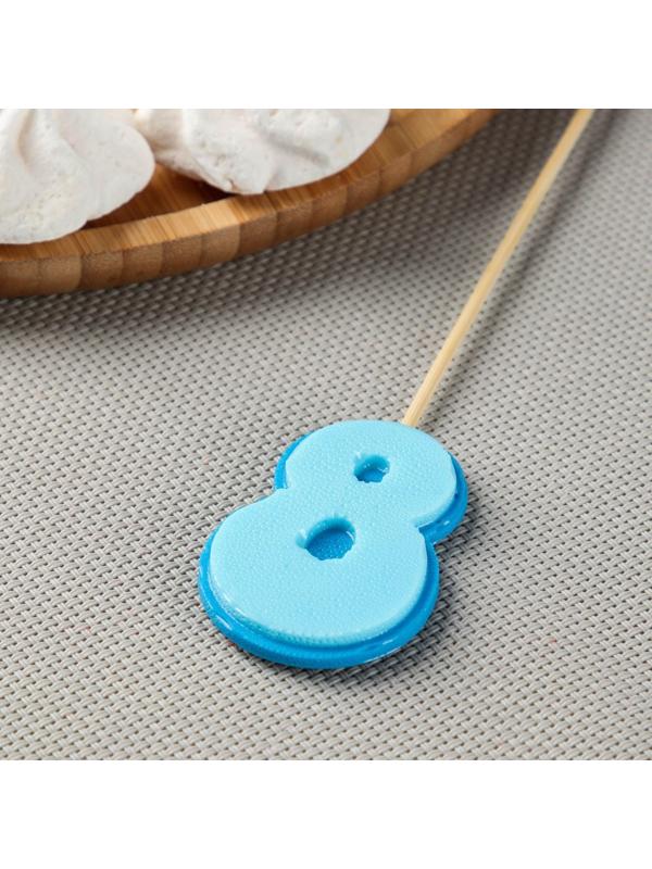 Силиконовая форма «Цифры», h=5,5 см, цвет прозрачный