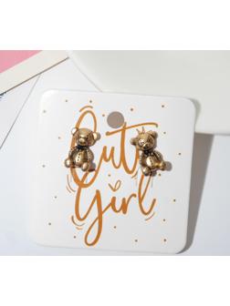 Серьги металл 