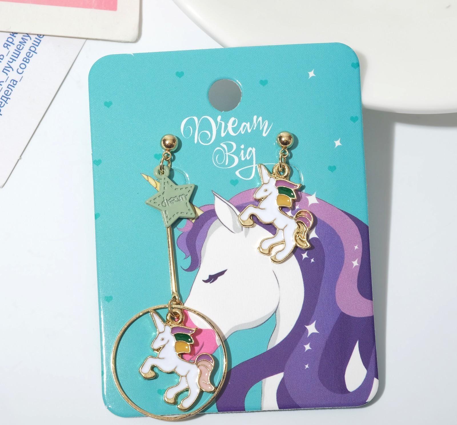 Серьги эмаль 