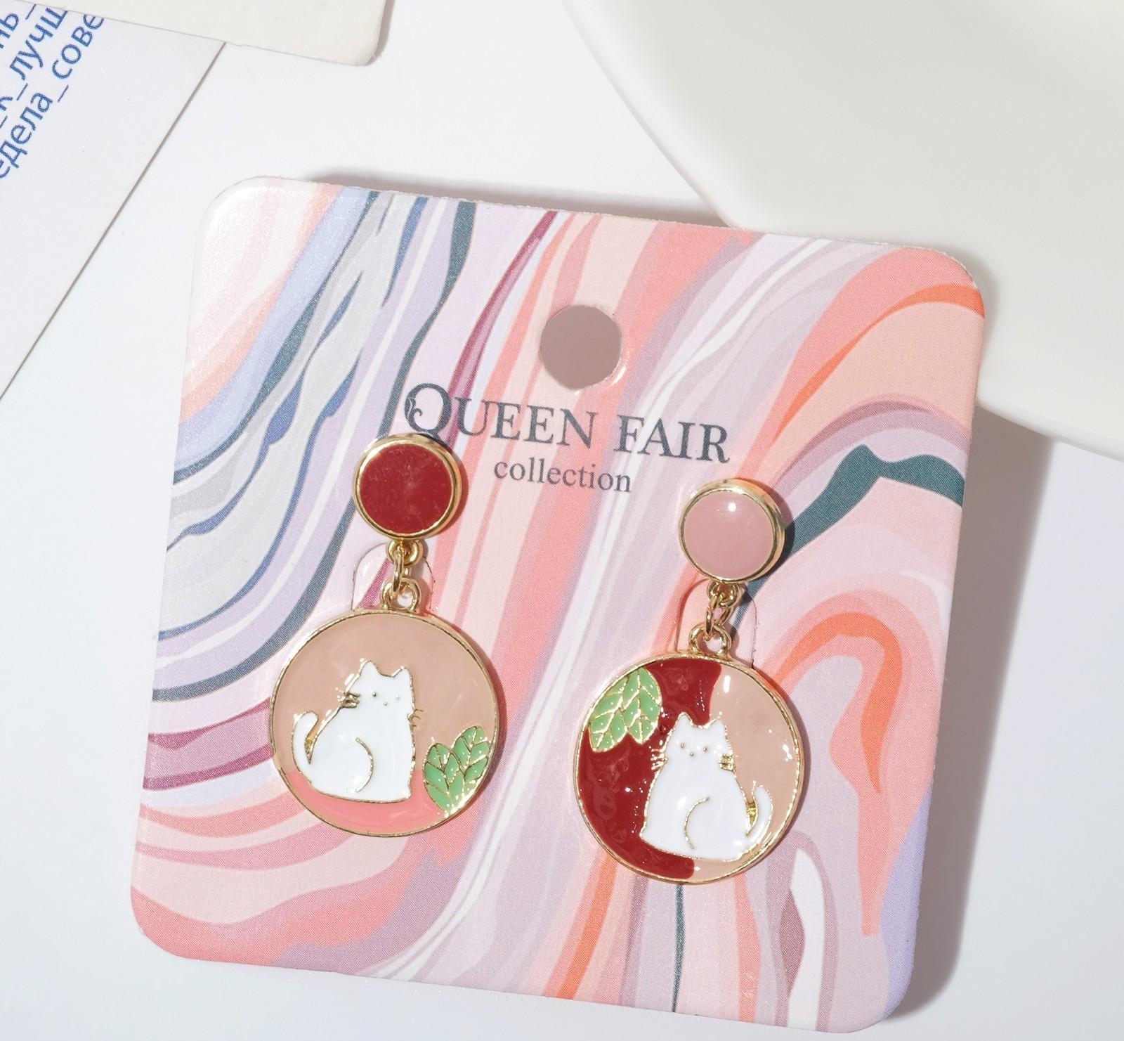 Серьги эмаль 