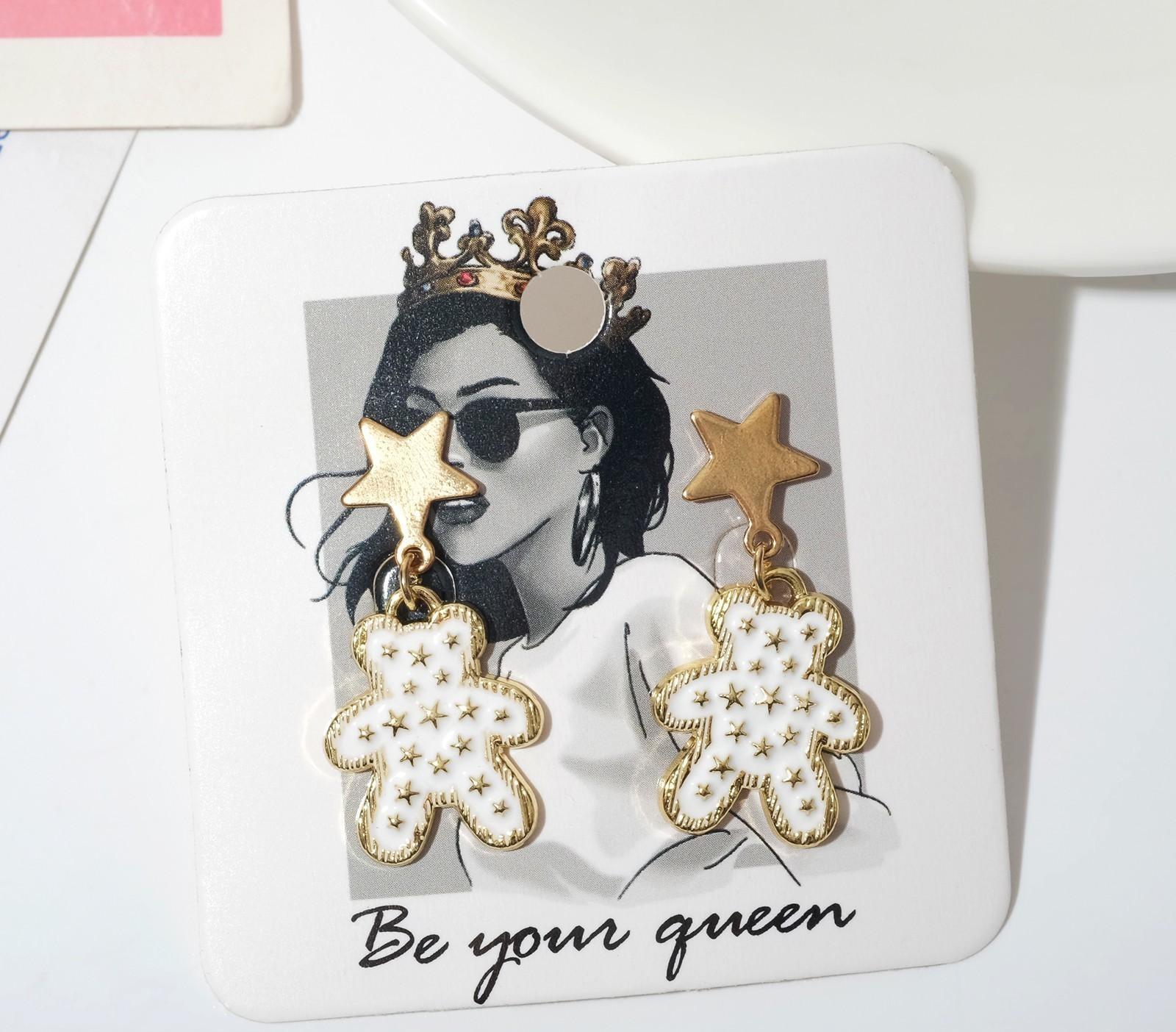 Серьги эмаль 