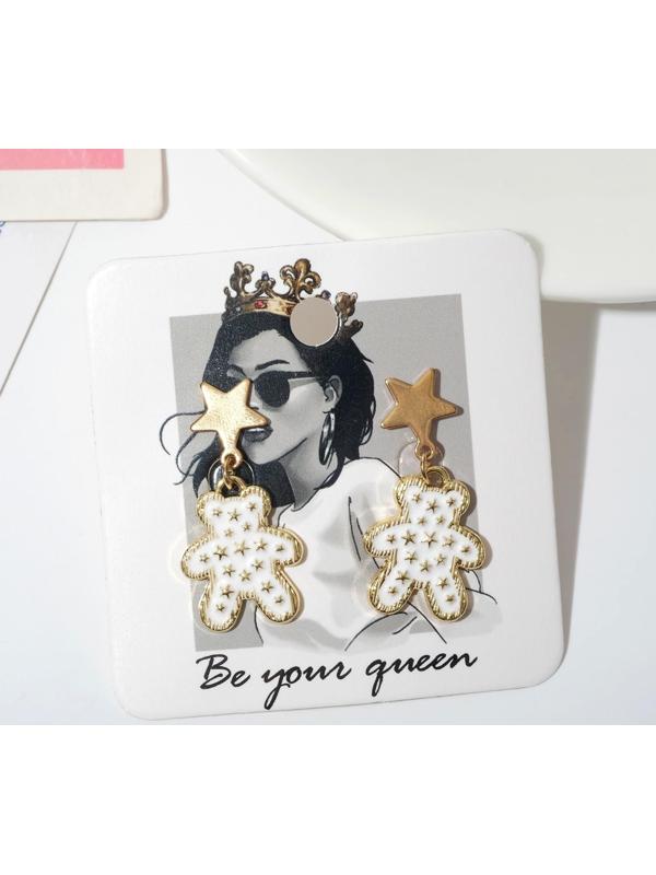 Серьги эмаль 