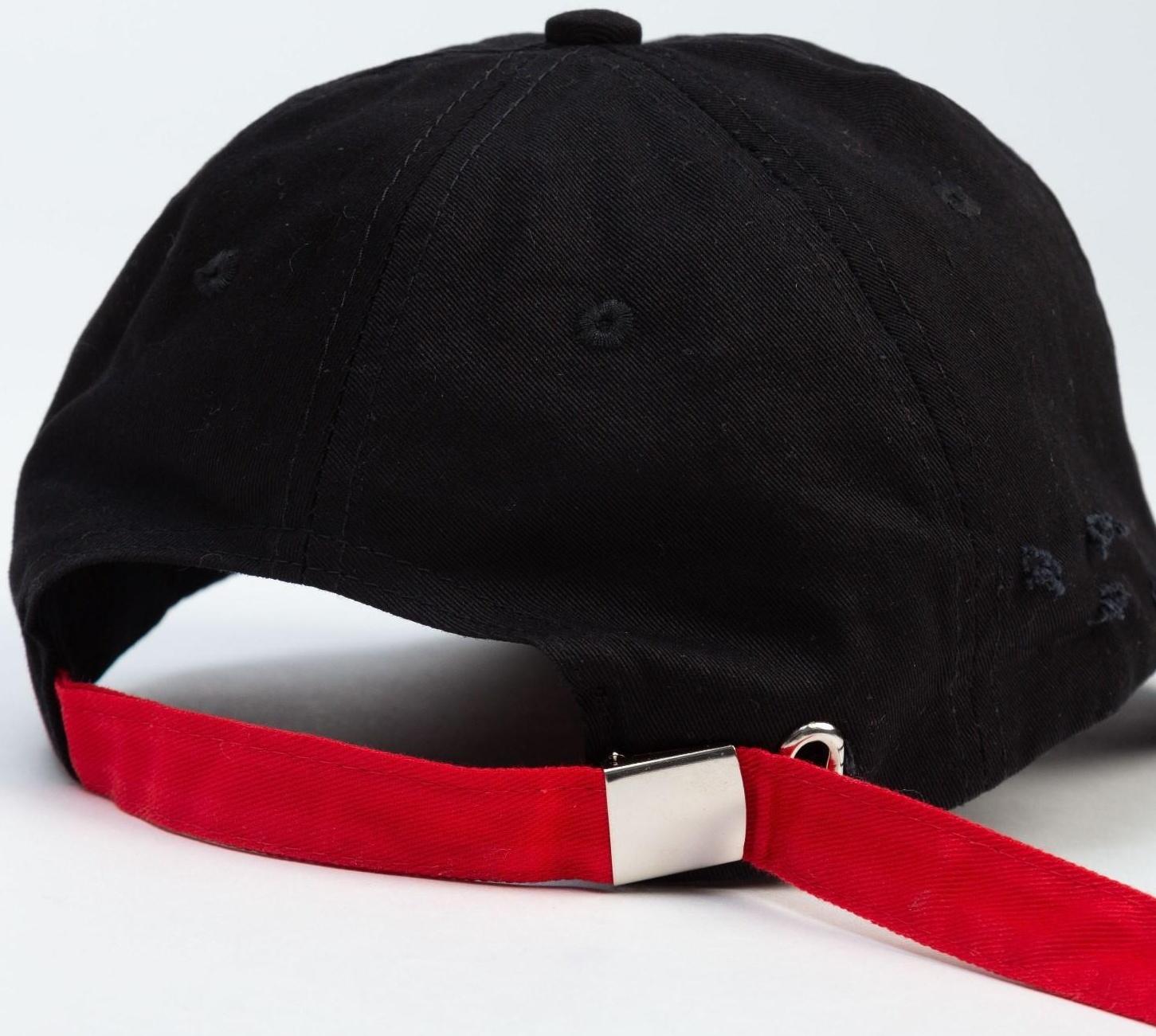 Бейсболка с порезами MINAKU цвет чёрный, р-р 58