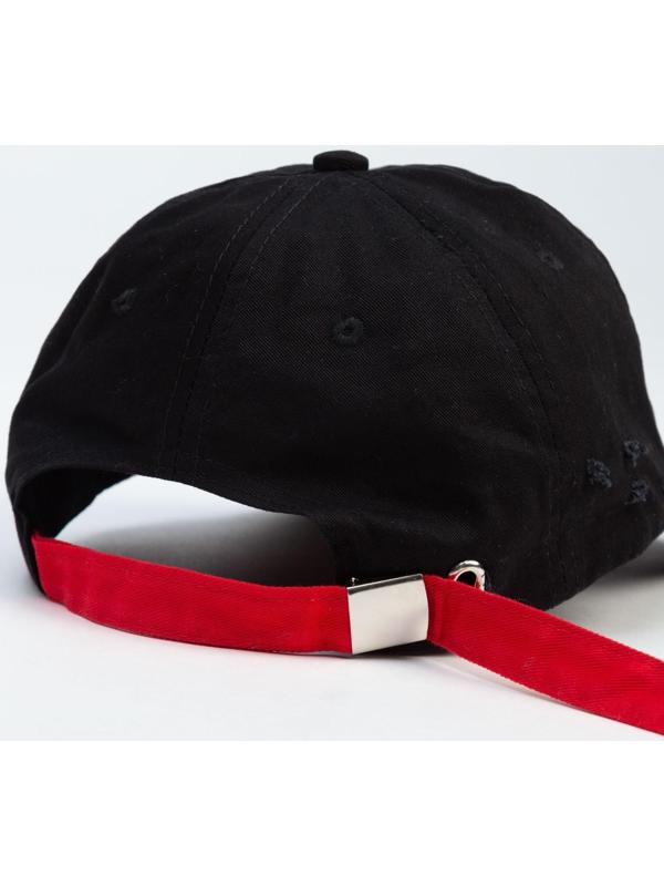 Бейсболка с порезами MINAKU цвет чёрный, р-р 58