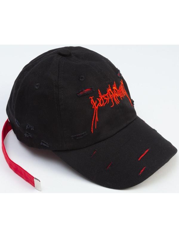 Бейсболка с порезами MINAKU цвет чёрный, р-р 58