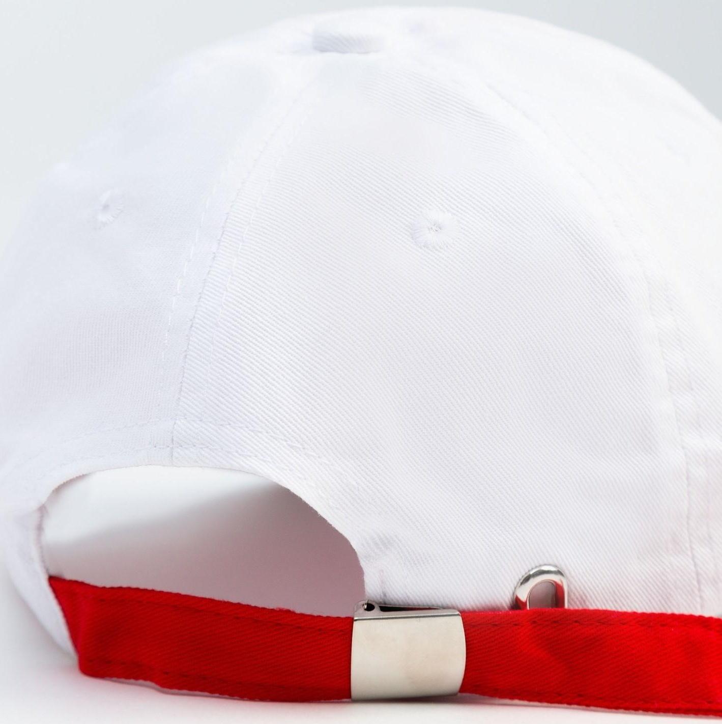 Бейсболка с порезами MINAKU цвет белый, р-р 58