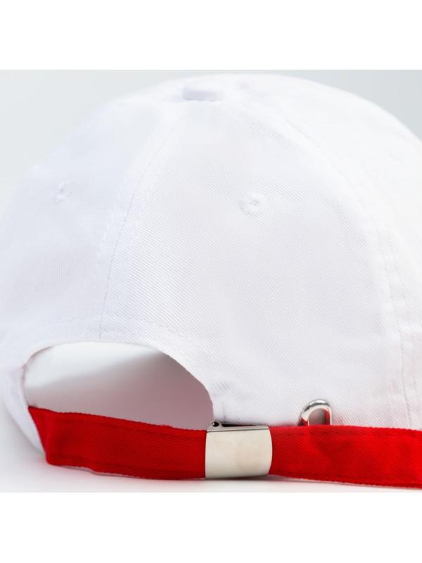 Бейсболка с порезами MINAKU цвет белый, р-р 58