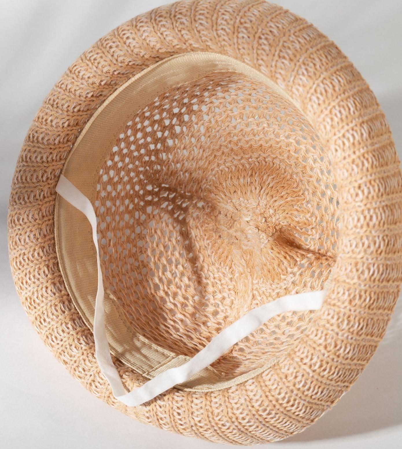 Шляпа для девочки MINAKU с ушками, цвет бежевый, р-р 48