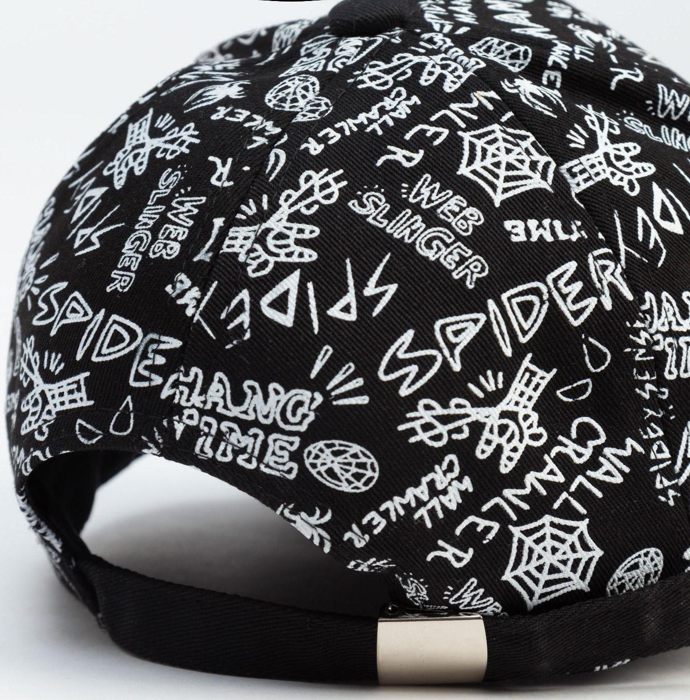 Кепка MINAKU с надписями, цвет чёрный, р-р 58