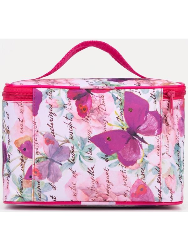Косметичка на молнии, цвет розовый