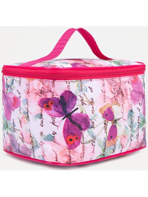 Косметичка на молнии, цвет розовый
