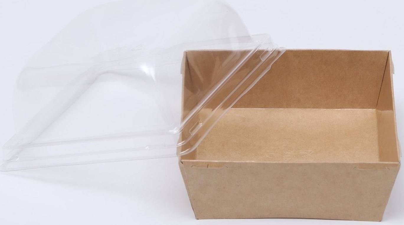 Коробка под бенто-торт, крафт, 11 х 11 х 8,5 см