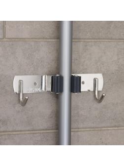 Держатель для швабры, с крючками, металлический