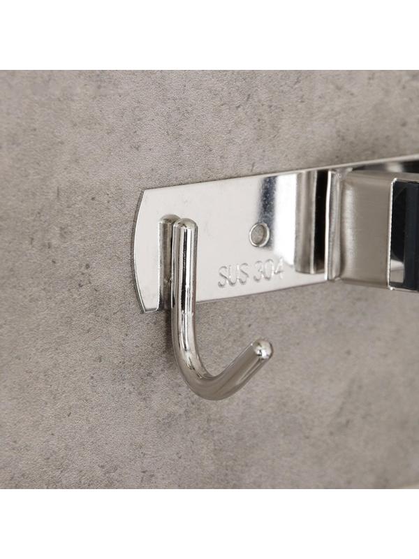 Держатель для швабры, с крючками, металлический