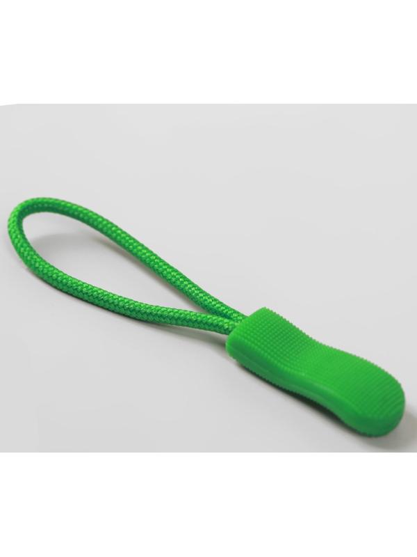 Пуллер для молнии, 2,5 см, 6 × 0,8 см, 10 шт, цвет светло-зелёный