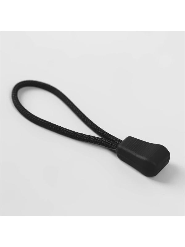 Пуллер для молнии, 1,3 см, 5 × 0,8 см, 10 шт, цвет чёрный