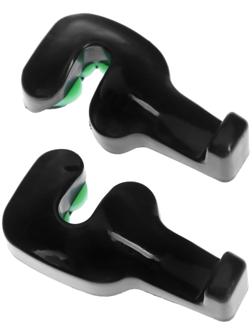 Крючок на подголовник, набор 2 шт, чёрный