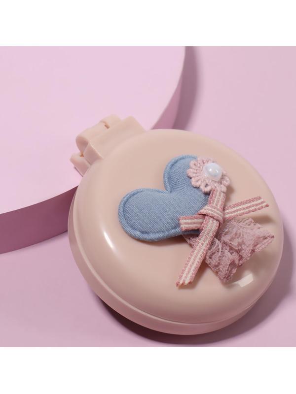 Расчёска массажная, складная, с зеркалом, d = 7,5 см, рисунок МИКС