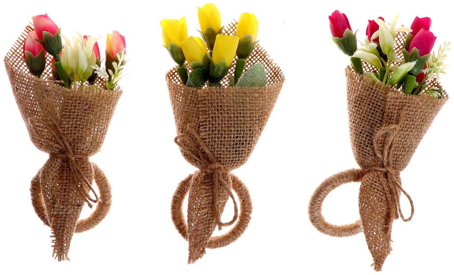 Кольцо для салфеток «Букет», МИКС