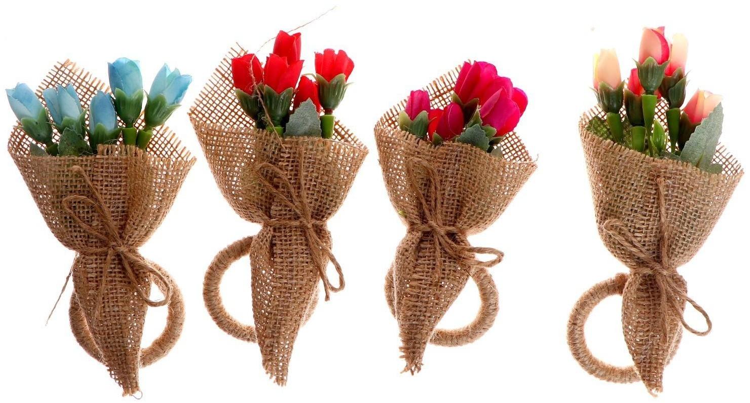 Кольцо для салфеток «Букет», МИКС