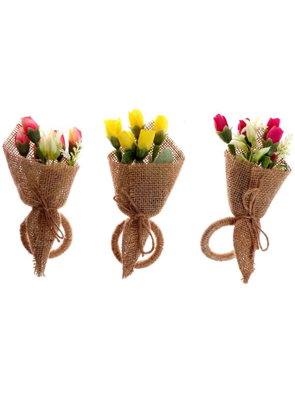 Кольцо для салфеток «Букет», МИКС