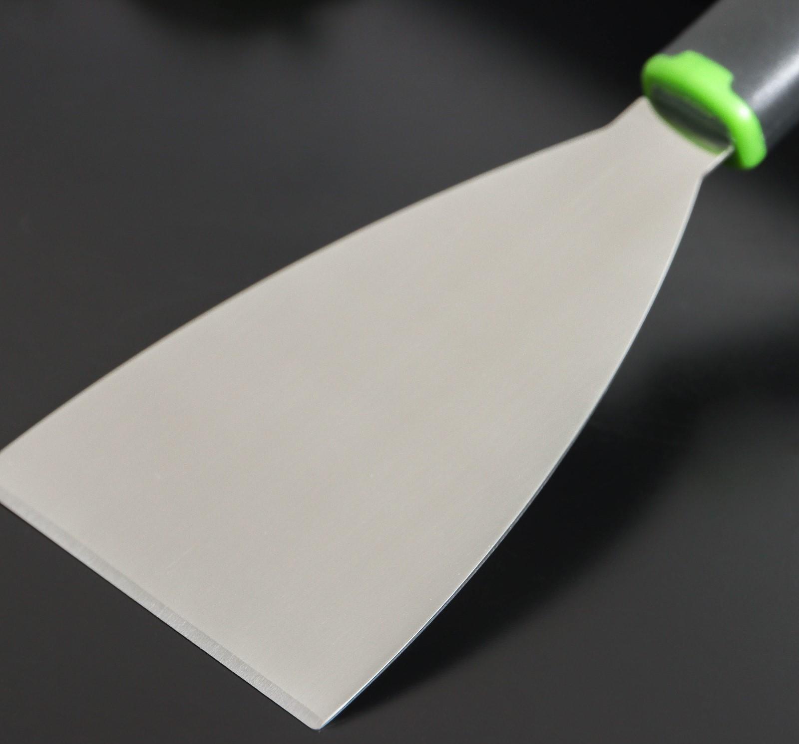 Лопатка-скребок Доляна Lime, 23,5×8 см, цвет чёрно-зелёный