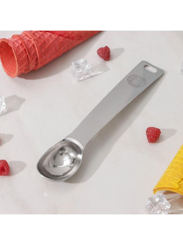 Ложка для мороженого Доляна Zero, нержавеющая сталь, цвет хромированный