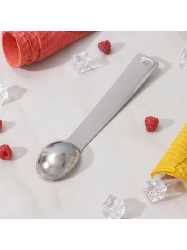 Ложка для мороженого Доляна Zero, нержавеющая сталь, цвет хромированный