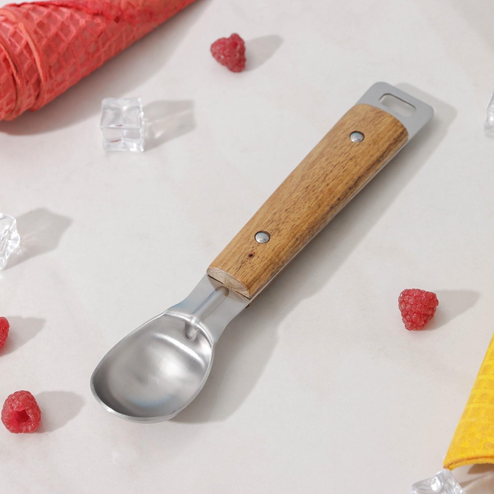 Ложка для мороженого Доляна «Дровосек», нержавеющая сталь, цвет хромированный