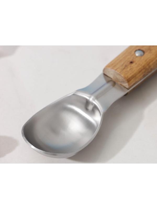 Ложка для мороженого Доляна «Дровосек», нержавеющая сталь, цвет хромированный