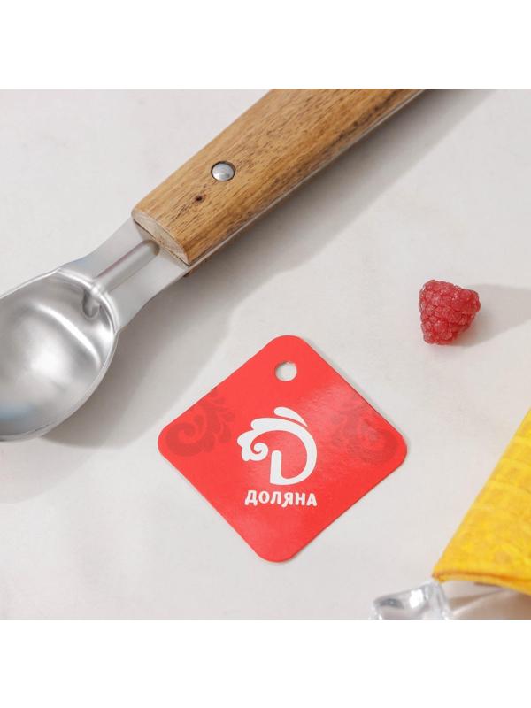 Ложка для мороженого Доляна «Дровосек», нержавеющая сталь, цвет хромированный